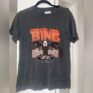 Anine Bing Graphic T-Shirt with Eagle Design